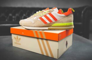 Adidas Shoes on a shoe box