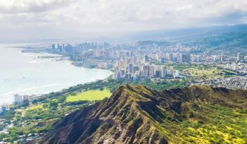 Aerial view of Honolulu