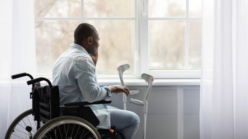 Man in wheel chair