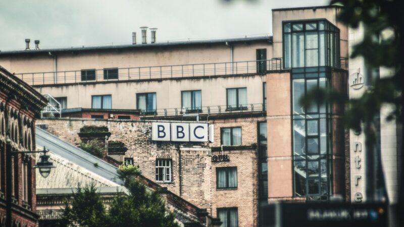 BBC logo on side of building