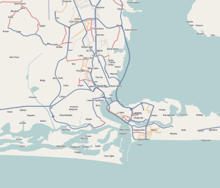 Lagos map