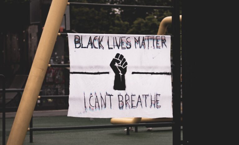 Black lives matter sign