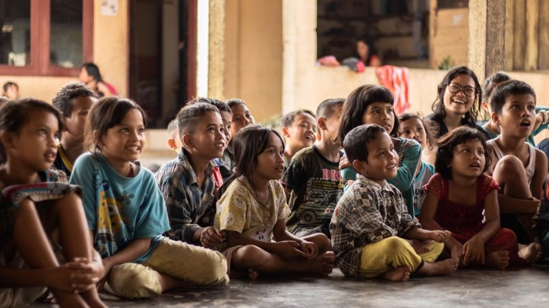 Children sitting down