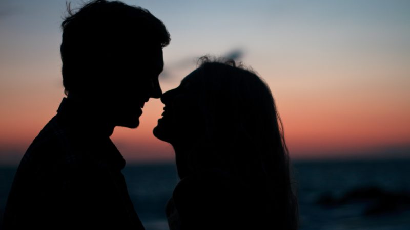 Silhouette of a couple