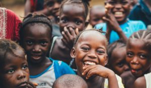 African children smiling