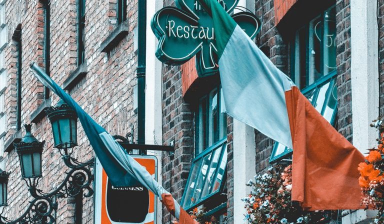 Irish flags