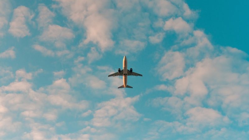 Airplane from underneath