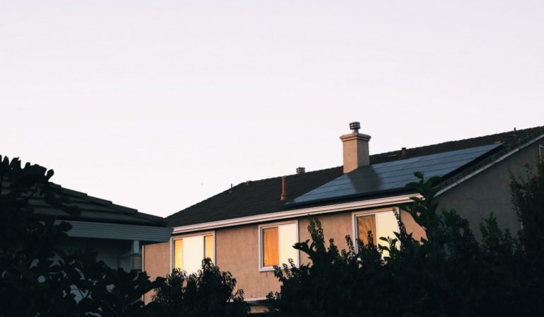 House with solar panels