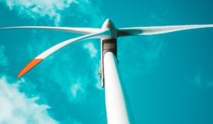 Wind turbine from below