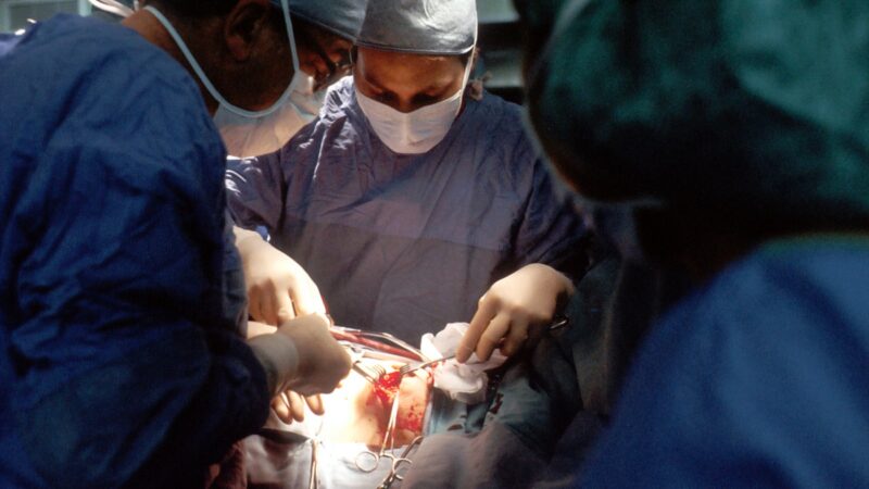 Surgeons operating