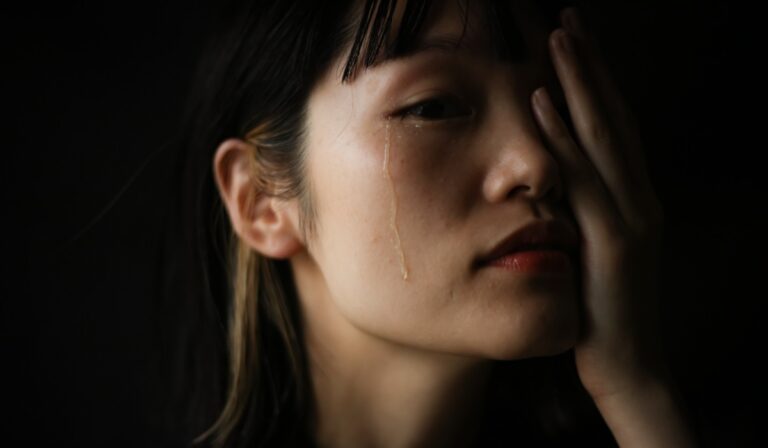 Woman crying