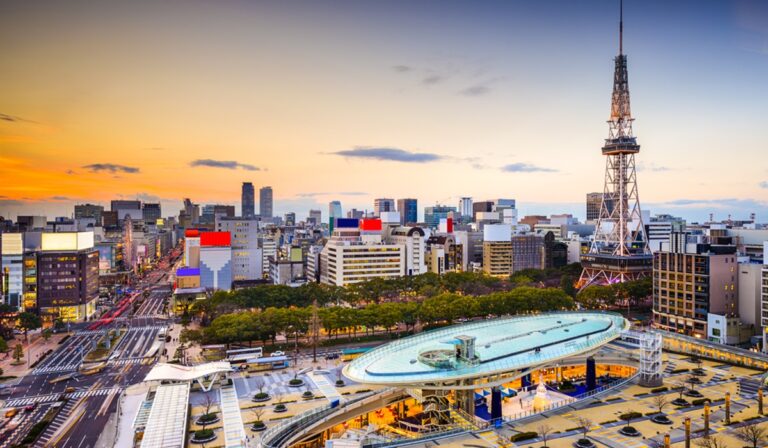 Nagoya, Japan City Skyline