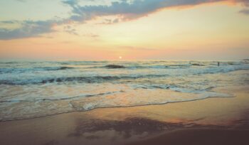 Beach at sunset